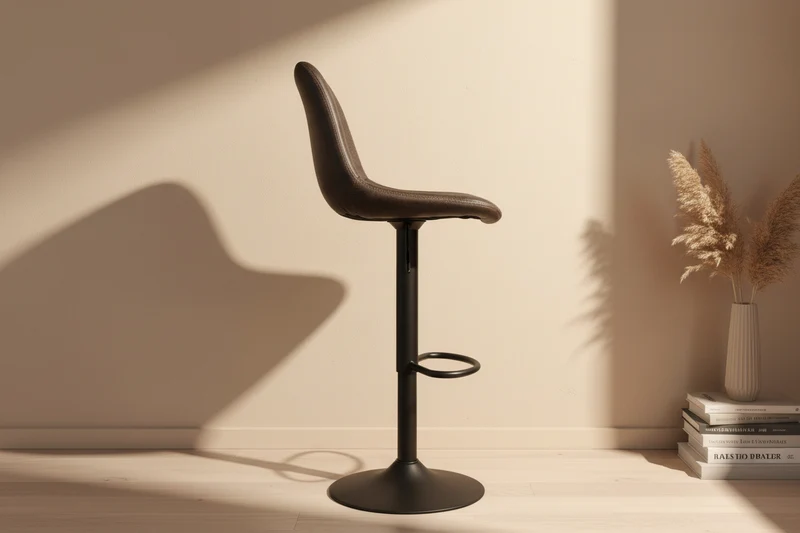 Chaise de bar en simili cuir vintage - Firmine
