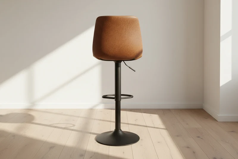 Chaise de bar en simili cuir vintage - Firmine