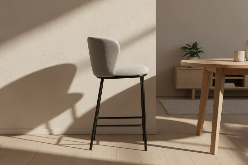 Chaise de bar en tissu - Arthur