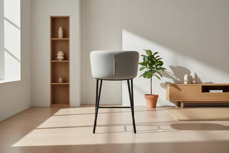 Chaise de bar en tissu - Arthur