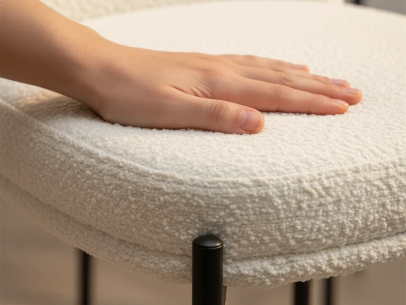 Chaise de bar bouclette blanche – Elsa