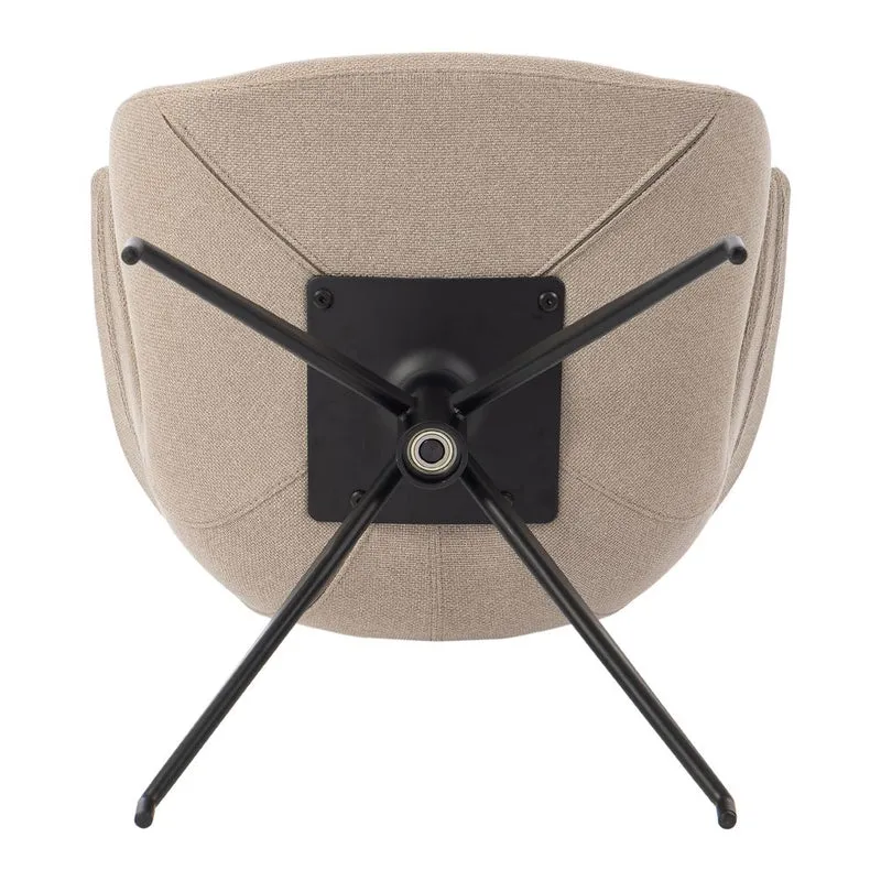 Chaise repas accoudoir tissu gris clair