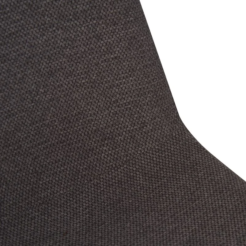 Chaise repas tissu gris anthracite