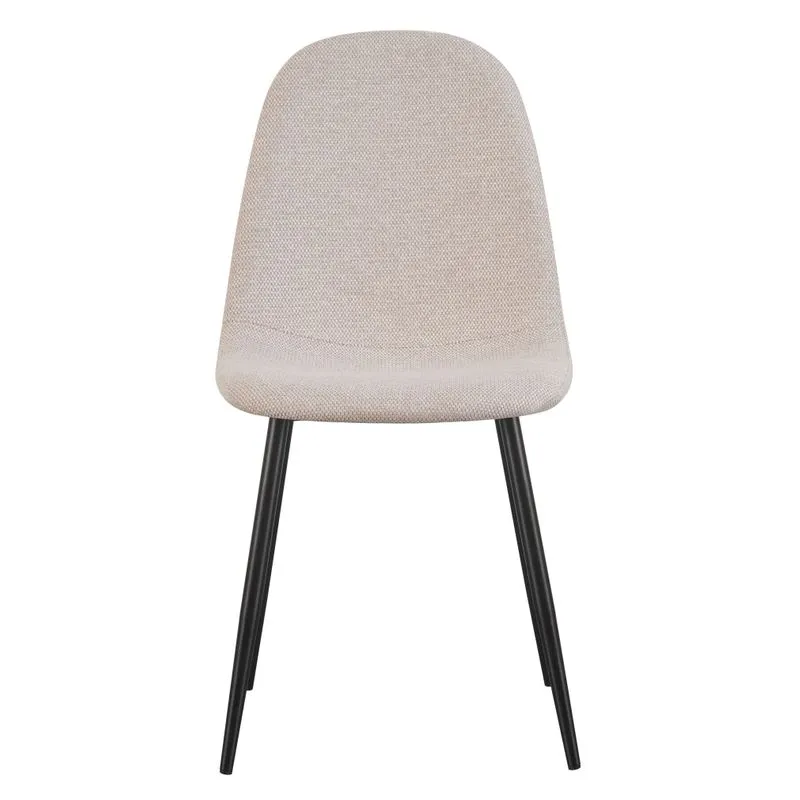 Chaise repas tissu écru