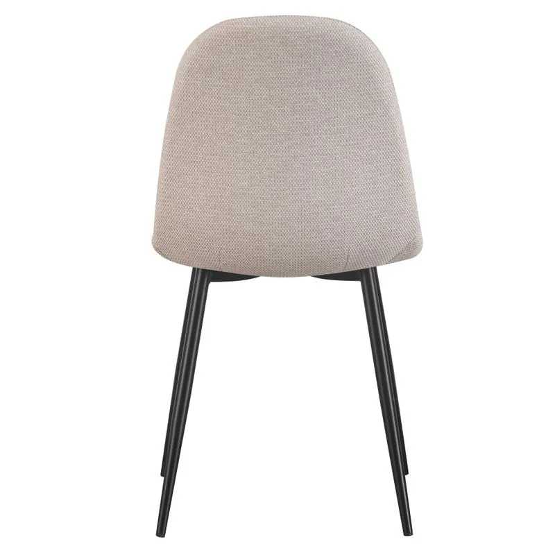 Chaise repas tissu écru