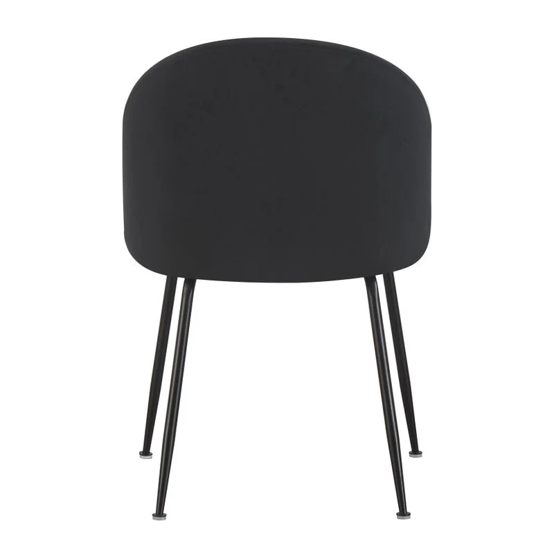 Chaise repas velours noir