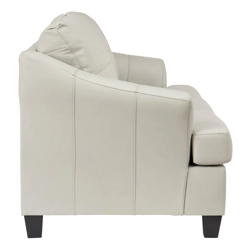 Sofa en cuir blanc coconut - Genoa