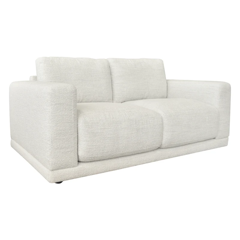 Causeuse en tissu blanc