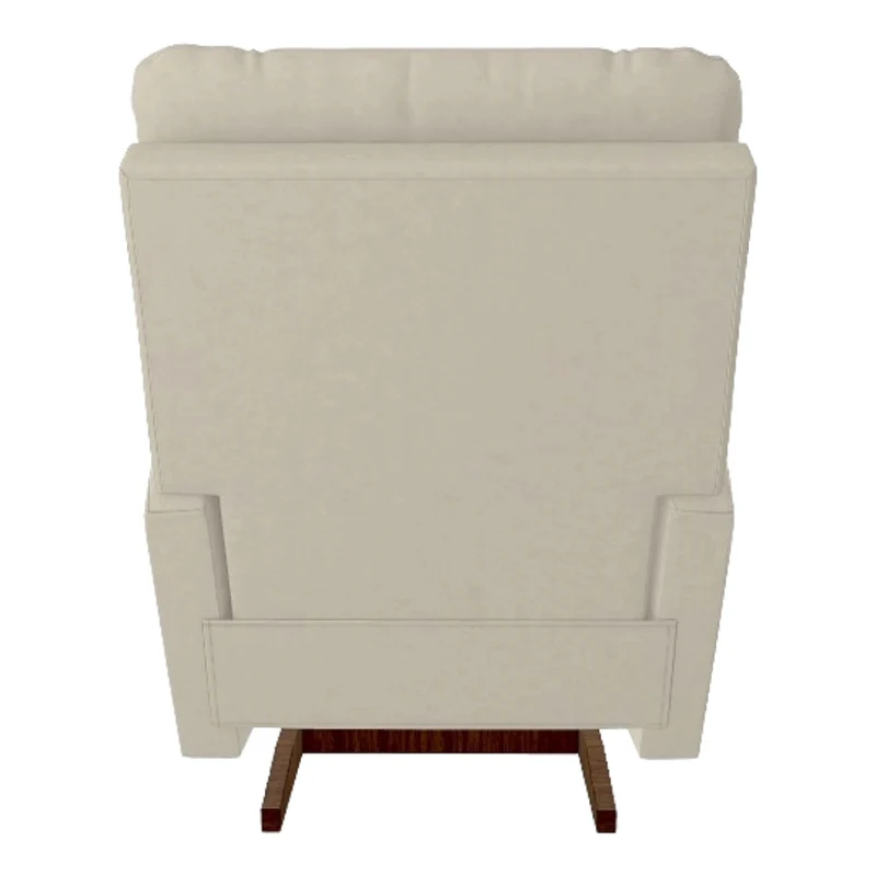 Fauteuil berçant et inclinable en cuir beige pâle - Norton