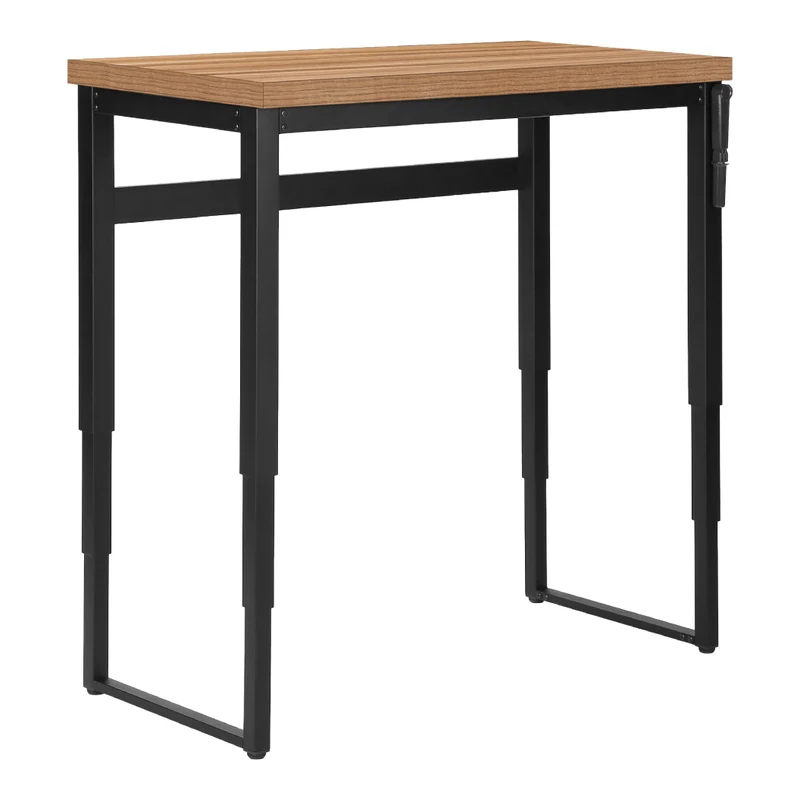 Bureau de travail ajustable en bois/MDF et métal noir - I 7675-7676-7677