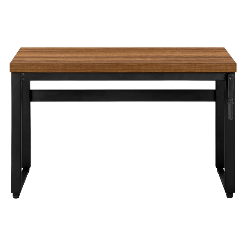 Bureau de travail ajustable en bois/MDF et métal noir - I 7675-7676-7677