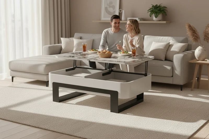 Table basse plateau relevable céramique – Sidney