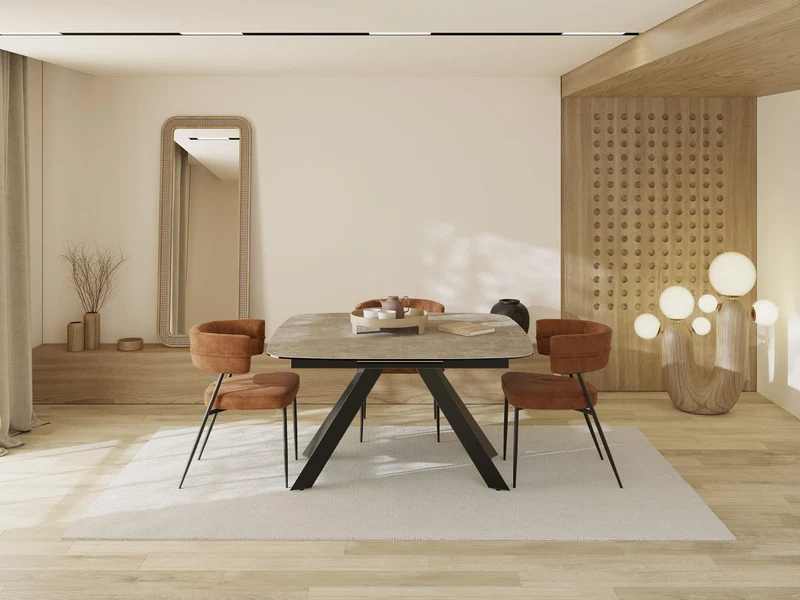 Table carré extensible céramique - Mexico Akante