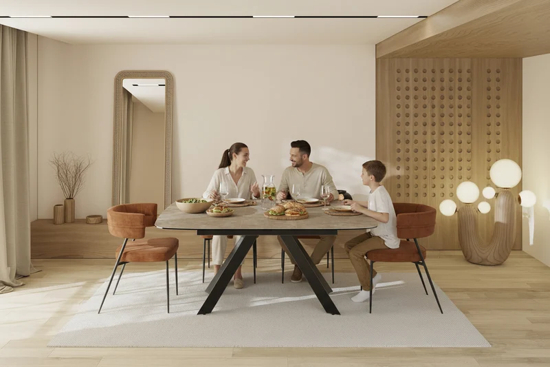 Table carré extensible céramique - Mexico Akante