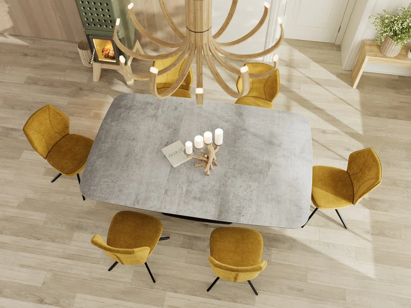 Table carrée extensible céramique - Santiago Akante