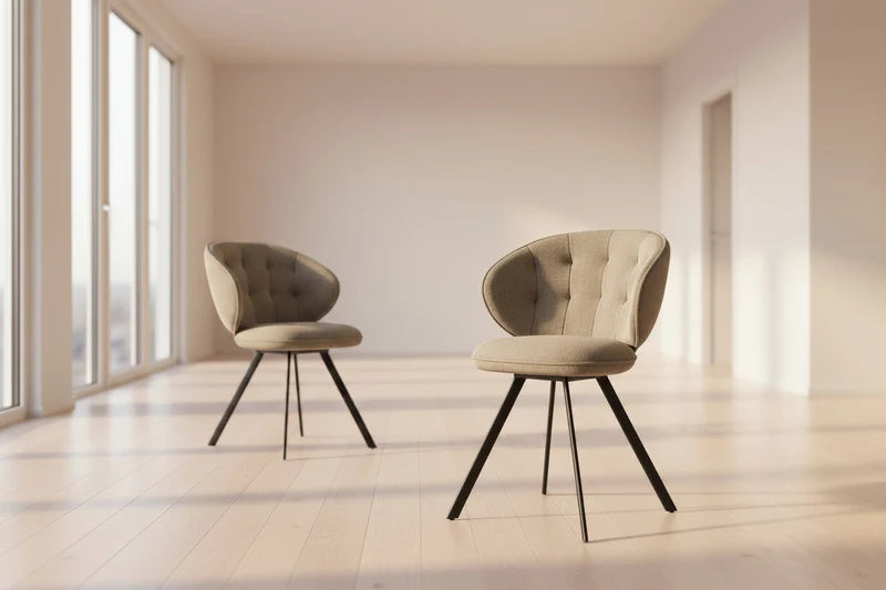 Lot de 2 chaises pivotante Nottingham - Akante