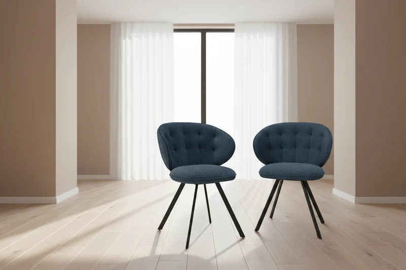 Lot de 2 chaises pivotante Nottingham - Akante