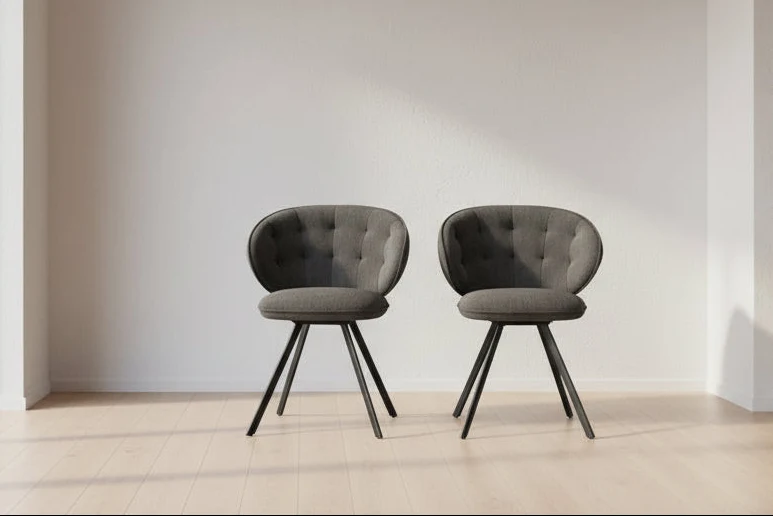 Lot de 2 chaises pivotante Nottingham - Akante