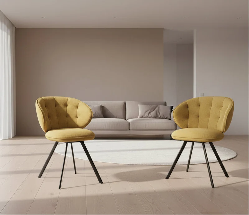 Lot de 2 chaises pivotante Nottingham - Akante