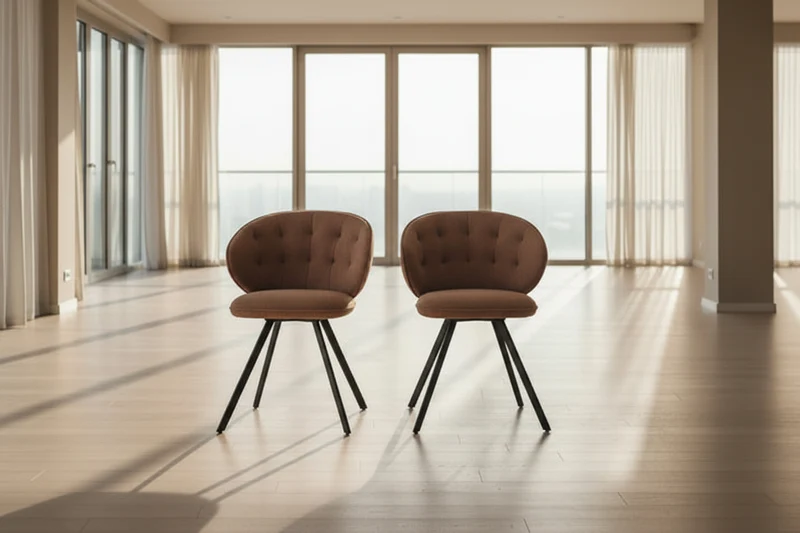 Lot de 2 chaises pivotante Nottingham - Akante