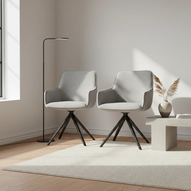 Lot de 2 chaises pivotante - Amsterdam