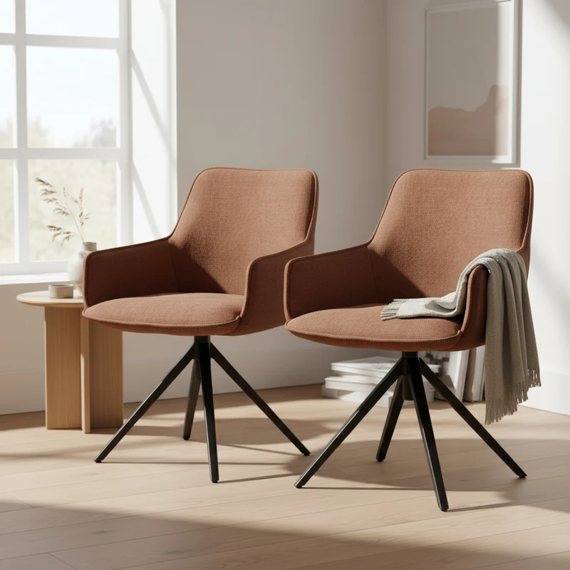 Lot de 2 chaises pivotante - Amsterdam