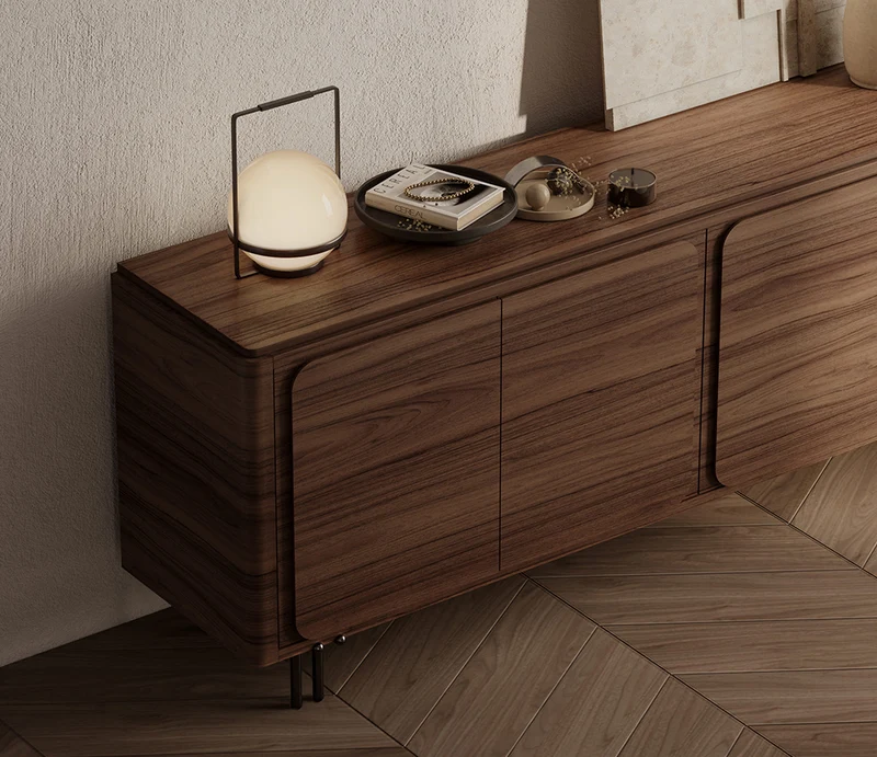 Buffet bas bois noyer - Fiory