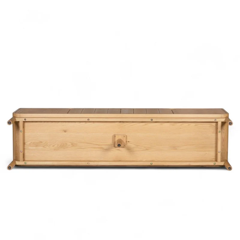 Meuble télé 180 cm 4 portes en chêne naturel