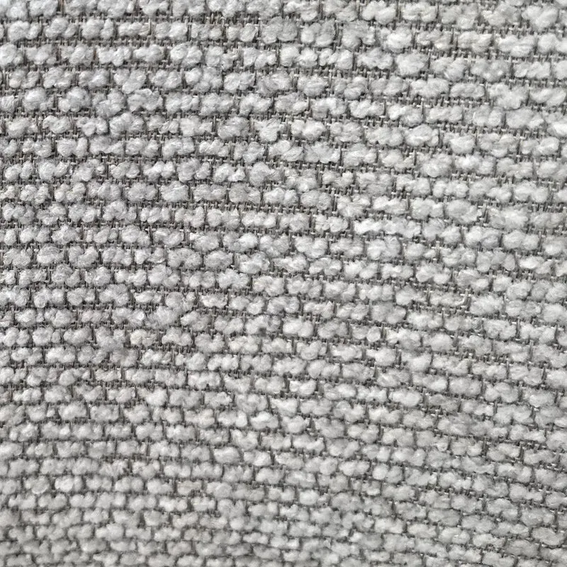 Chaise repas tissu gris clair