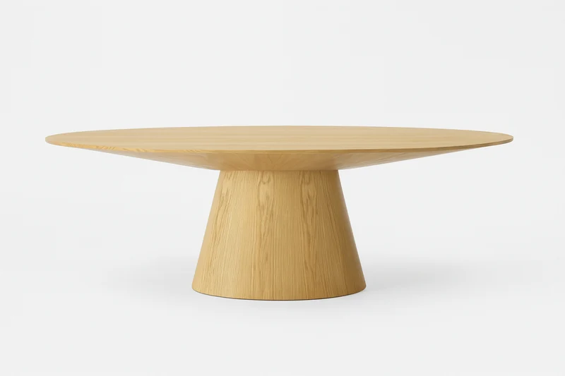 Table ovale en bois de salle à manger - Tulipe