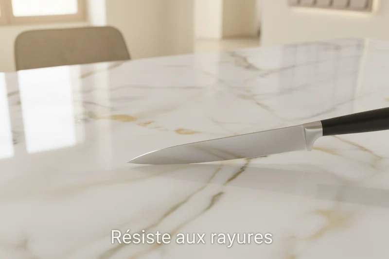 Table extensible céramique marbre - Ontario XL Akante