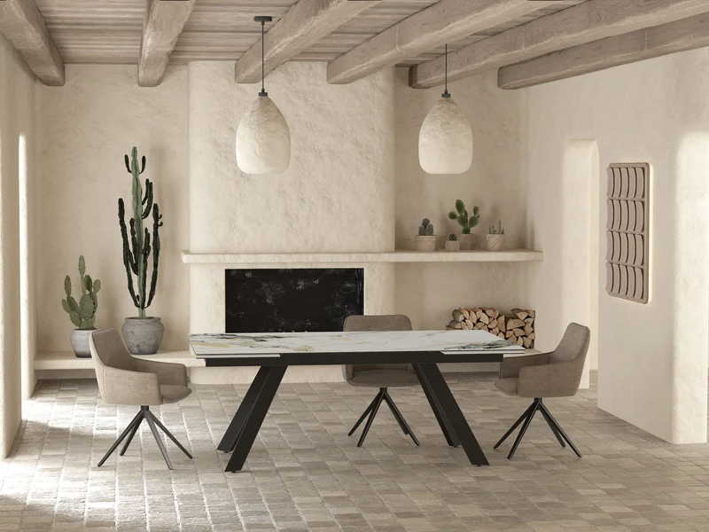 Table extensible céramique marbre - Ontario XL Akante