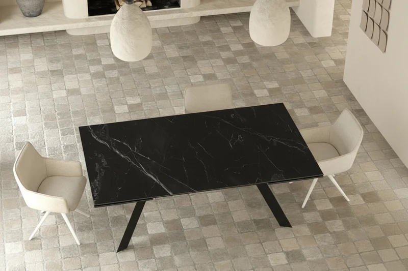 Table extensible céramique marbre - Ontario XL Akante