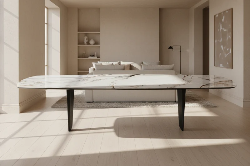 Grande table céramique forme tonneau - Auguste Akante