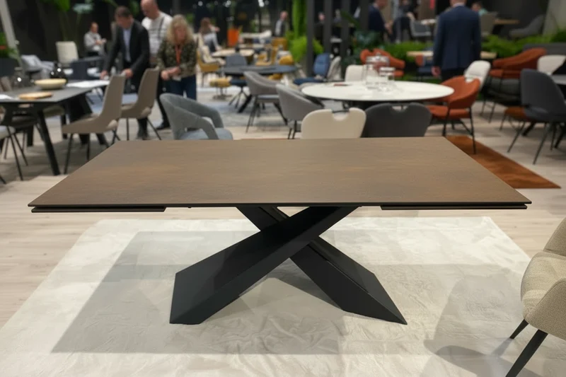 Table extensible céramique rouille - Bond