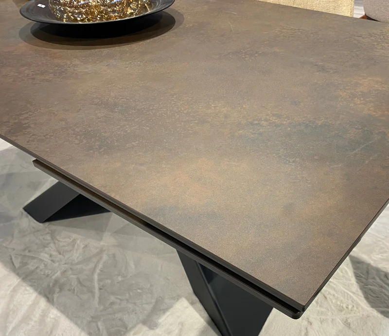 Table extensible céramique rouille - Bond