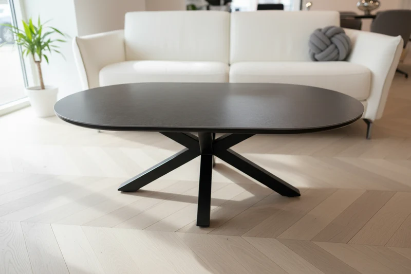 Table basse ovale céramique - Ophelie