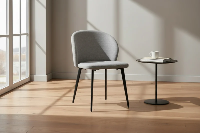 Chaise de salle à manger en tissu - Teno