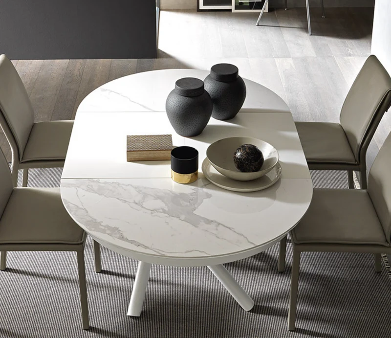 Table basse relevable ronde extensible – Helios