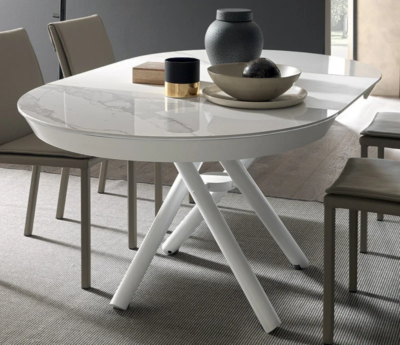 Table basse relevable ronde extensible – Helios