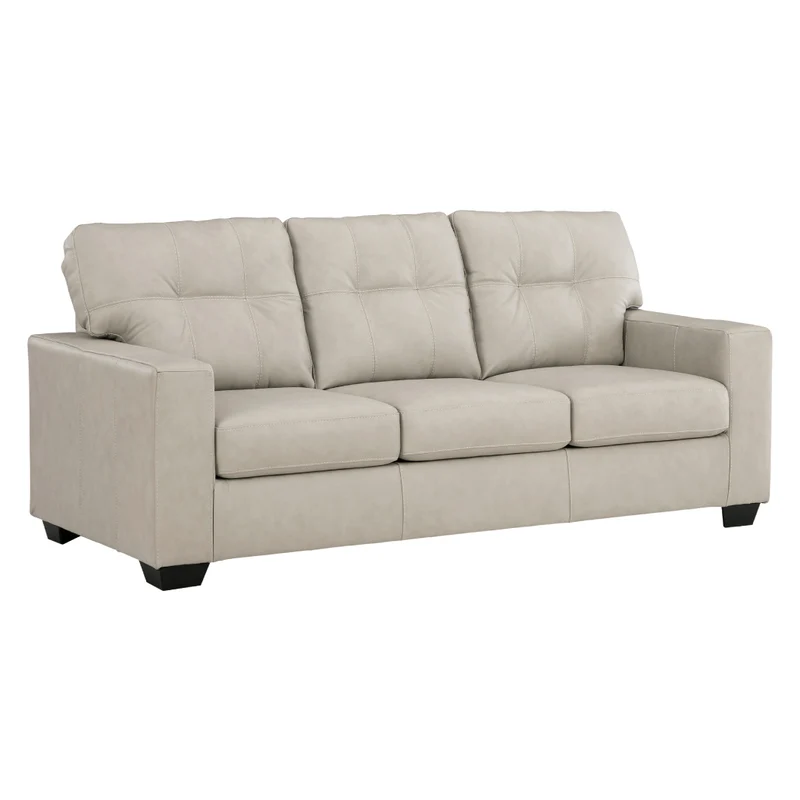 Sofa en cuir beige pâle - Santorine