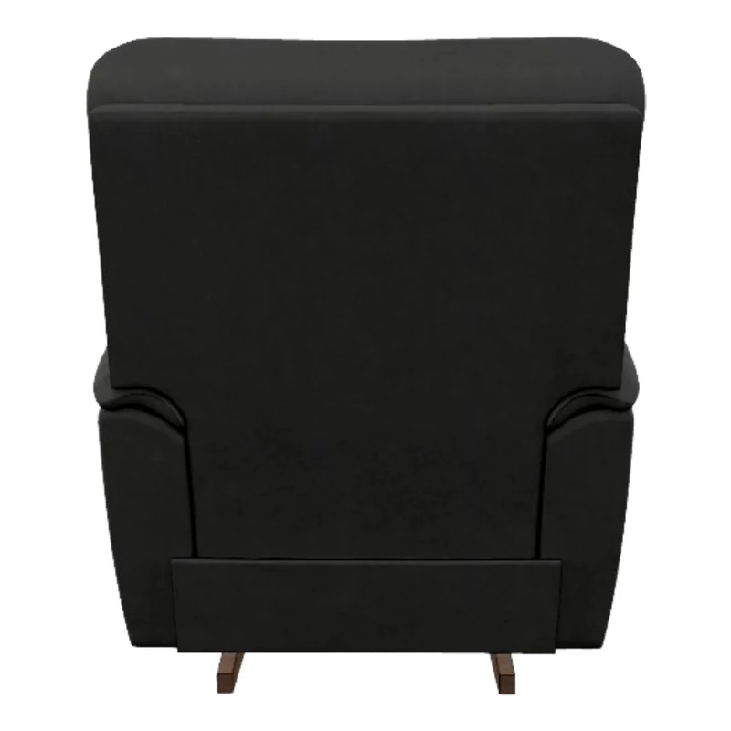 Fauteuil berçant et inclinable aspect cuir noir - Trouper