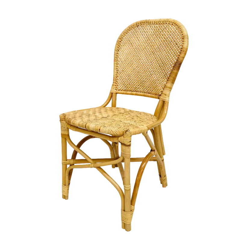 Chaise repas en rotin