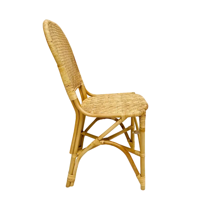 Chaise repas en rotin