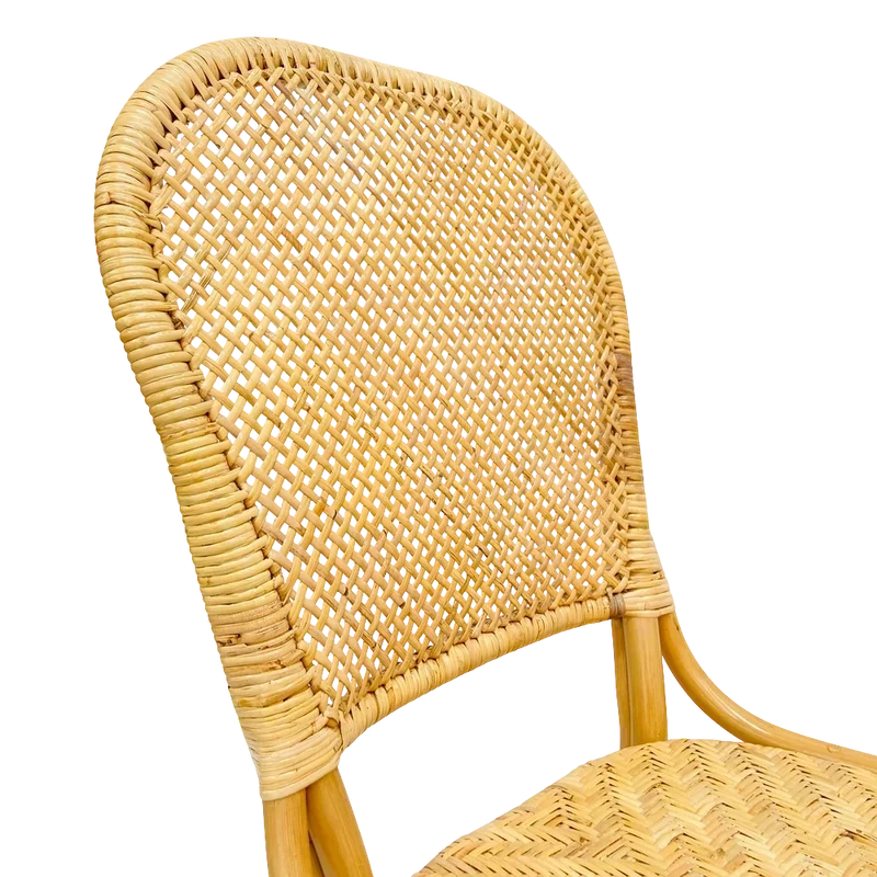 Chaise repas en rotin