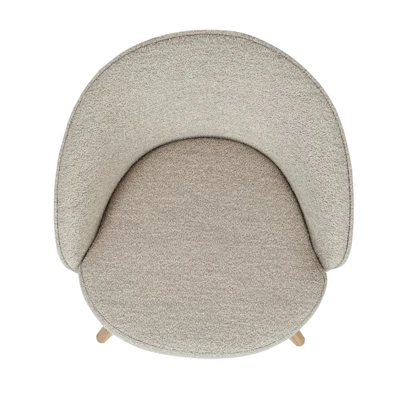 Chaise repas pivotante beige