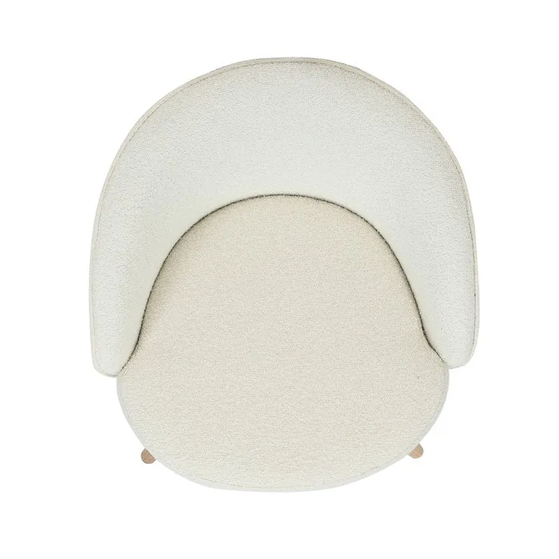 Chaise repas pivotante blanc