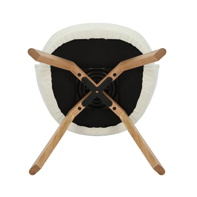 Chaise repas pivotante blanc