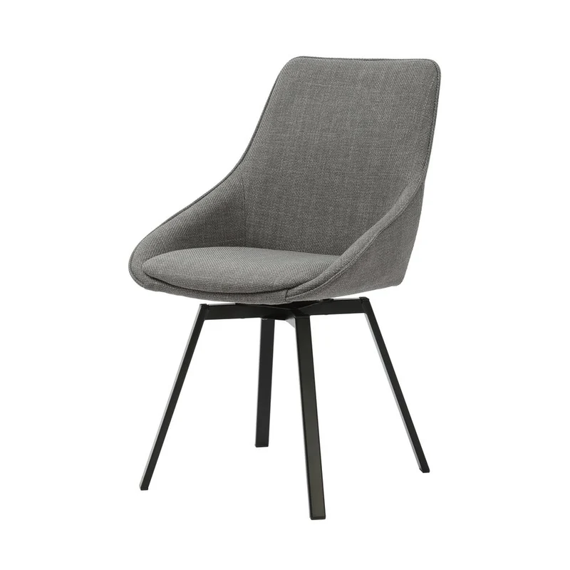 Chaise repas pivotante gris