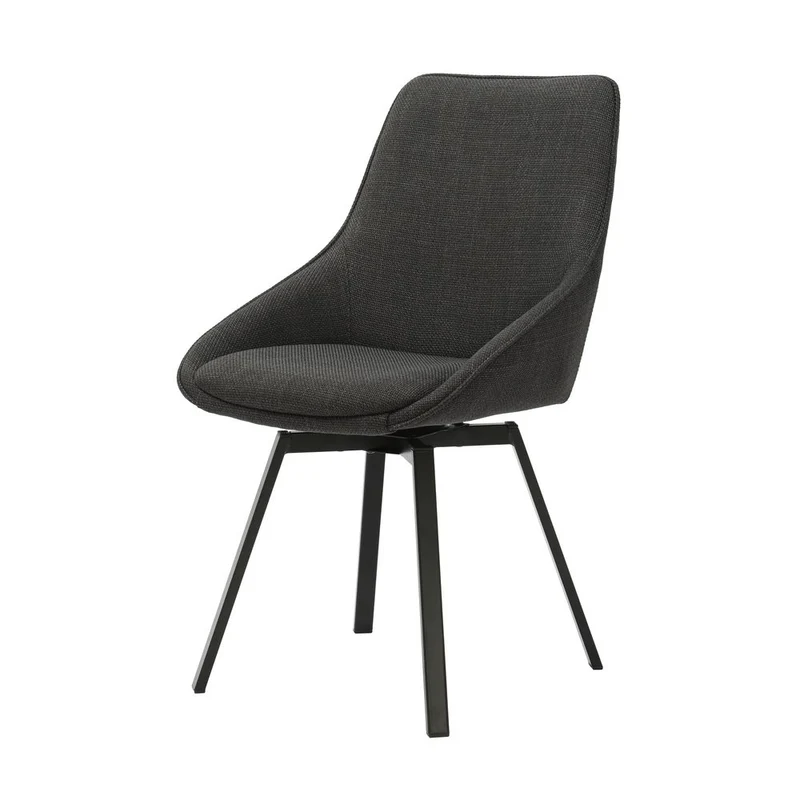 Chaise repas pivotante noir